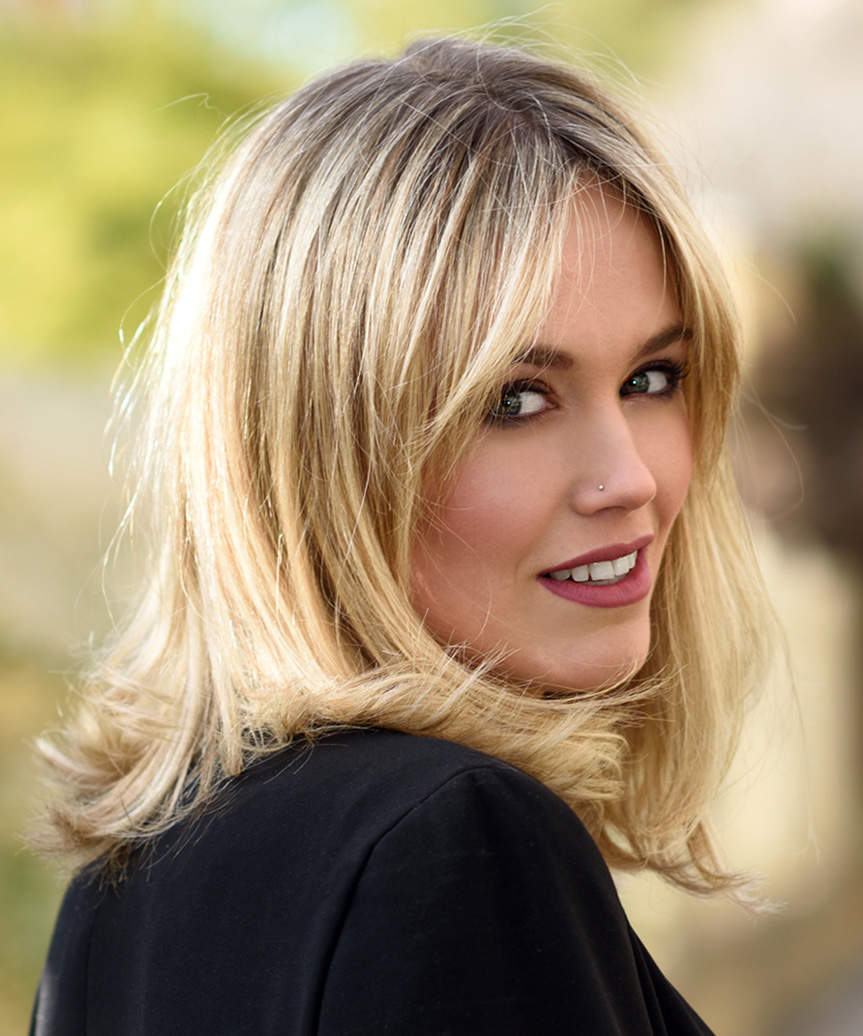 Collarbone Layers With Curtain Bangs Collarbone Layers With Curtain Bangs — Classy Lengths Haircut