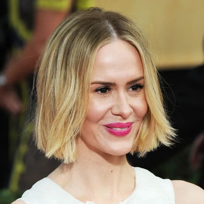Chin Length Bob With Clean Lines Chin Length Bob With Clean Lines — Classy Lengths Haircut