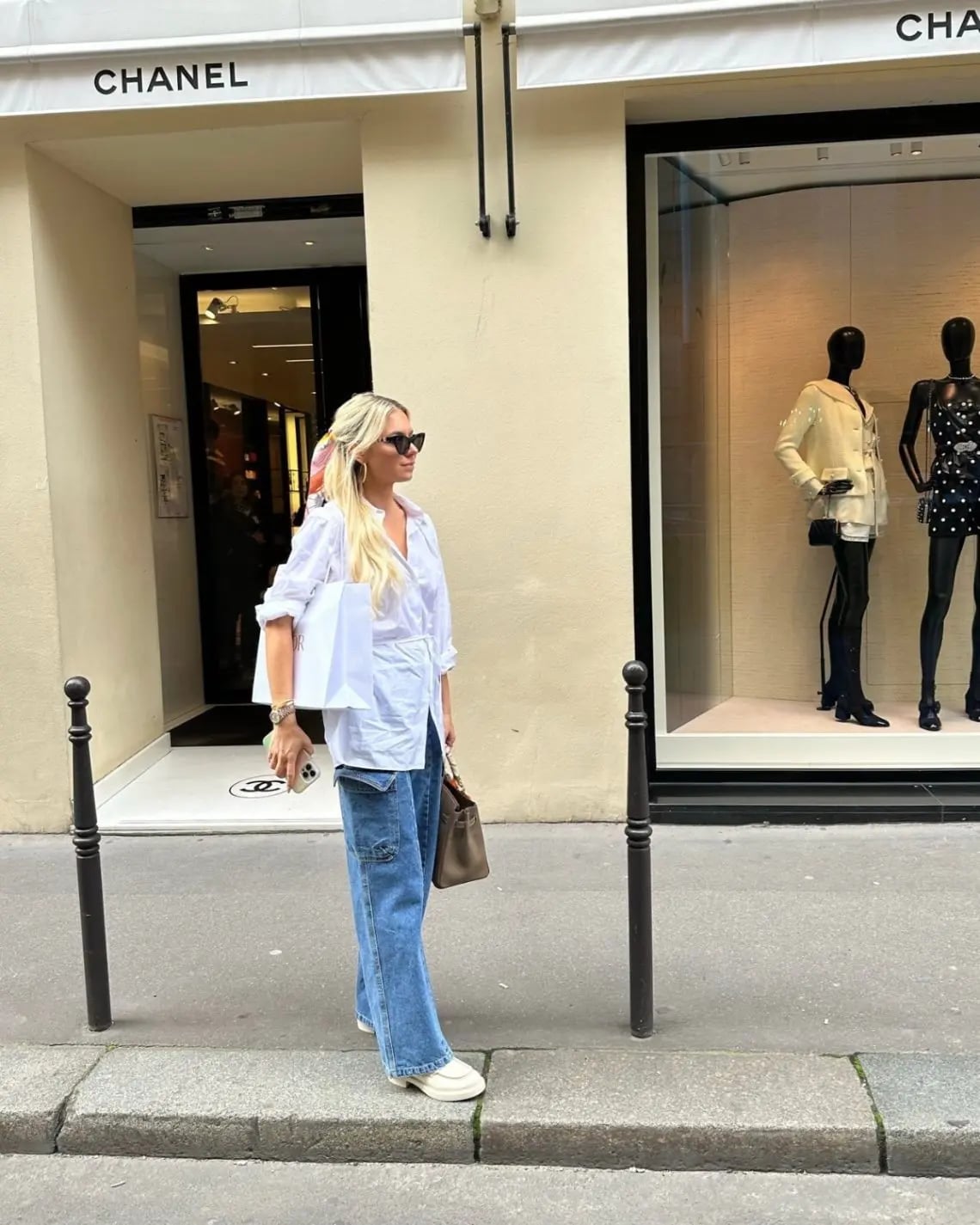 White Button-Down and Loafers with Light Blue Wide Leg Jeans White Button-Down and Loafers with Light Blue Wide Leg Jeans — Classy Light Blue Jeans Outfits