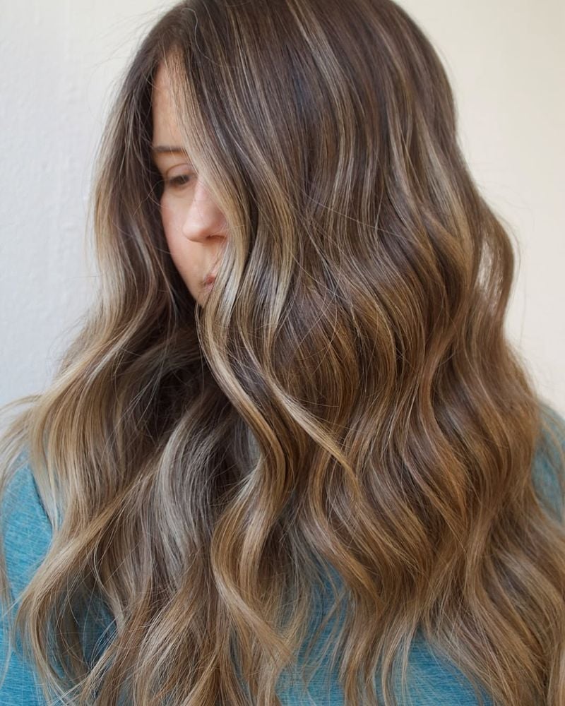 Close Crop With Finely Woven Blonde Highlights Close Crop With Finely Woven Blonde Highlights — Classy Light Brown Hair with Blonde