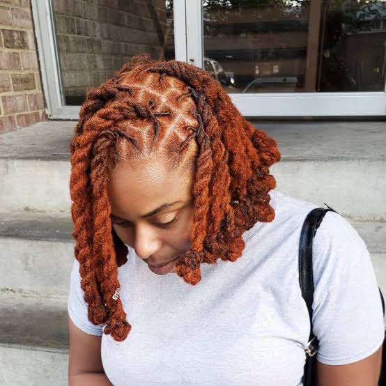 Bob Length Copper Red Locs Bob Length Copper Red Locs — Classy Locs Hair