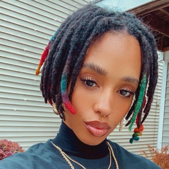 Shoulder Length Locs With Colorful Tips Shoulder Length Locs With Colorful Tips — Classy Locs Hair