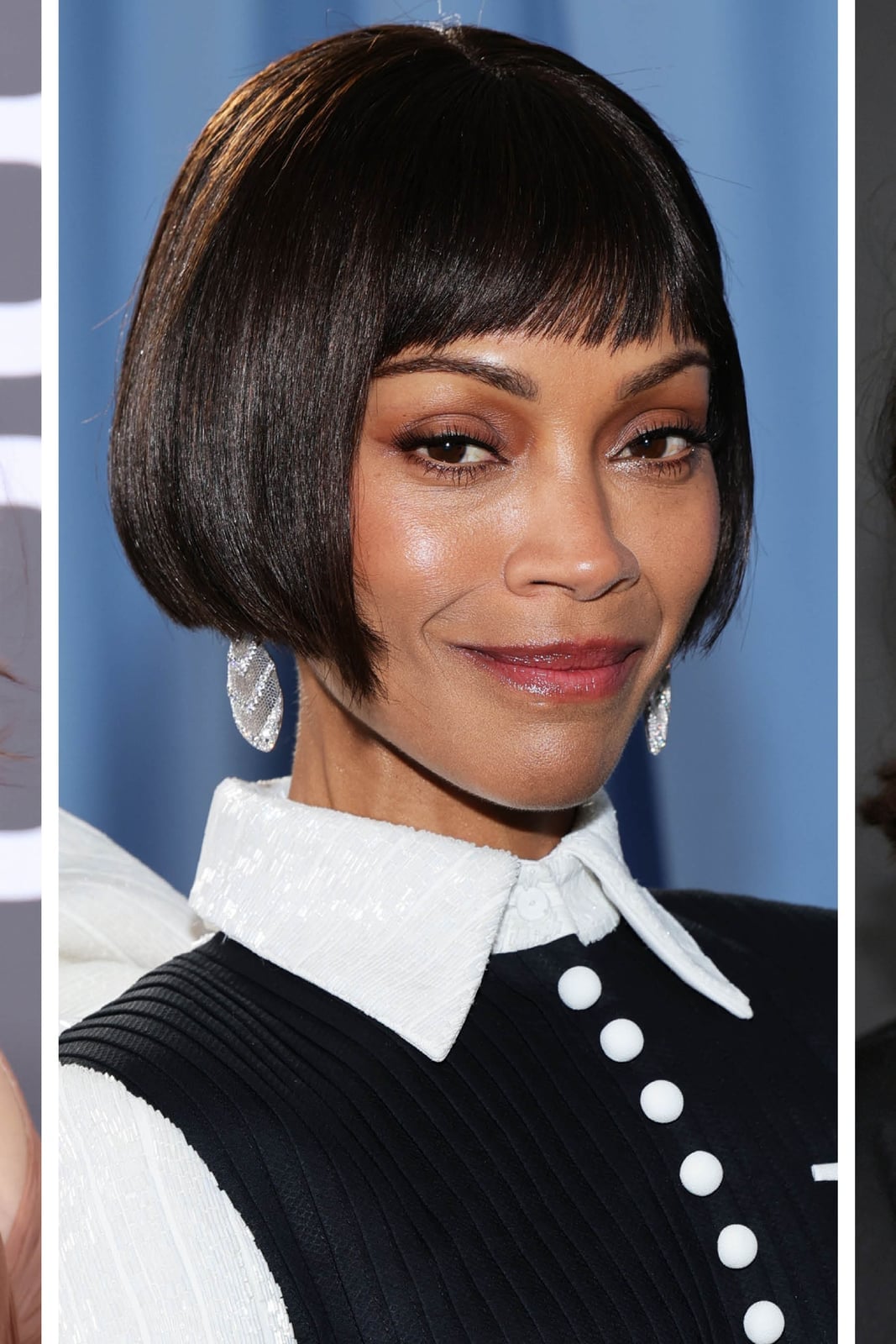 Black Bob With Micro Bangs and A Woman With A Sharp Black Bob With Micro Bangs and A Woman With A Sharp — Classy Long Bob