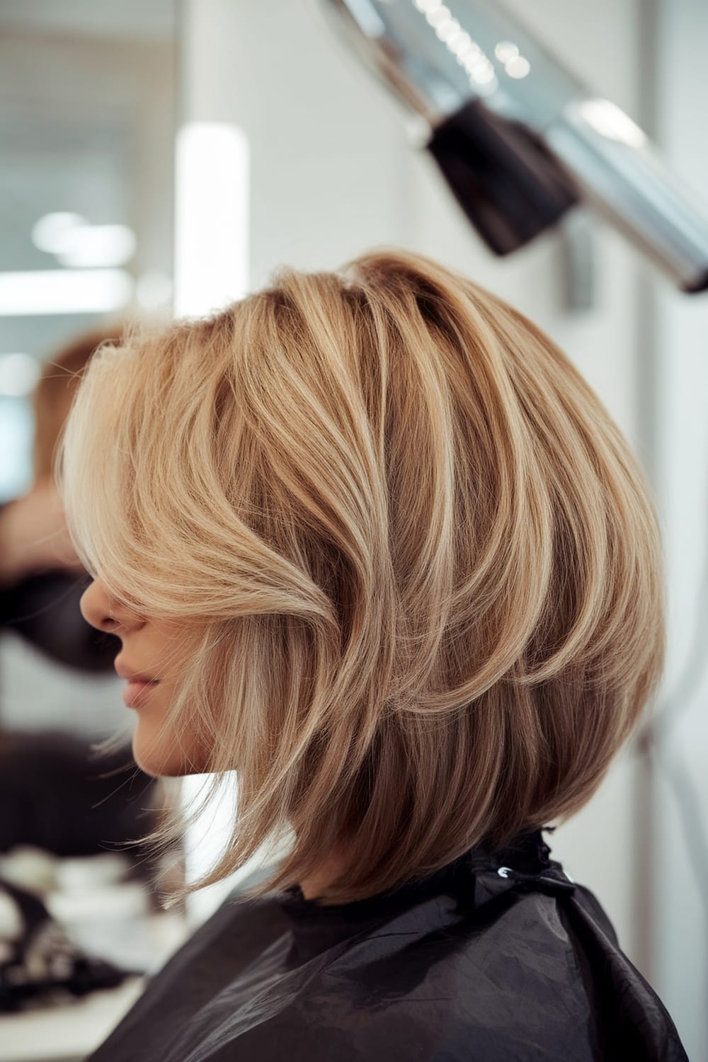 Chin Length Layered Bob With Volume Chin Length Layered Bob With Volume — Classy Long Bob