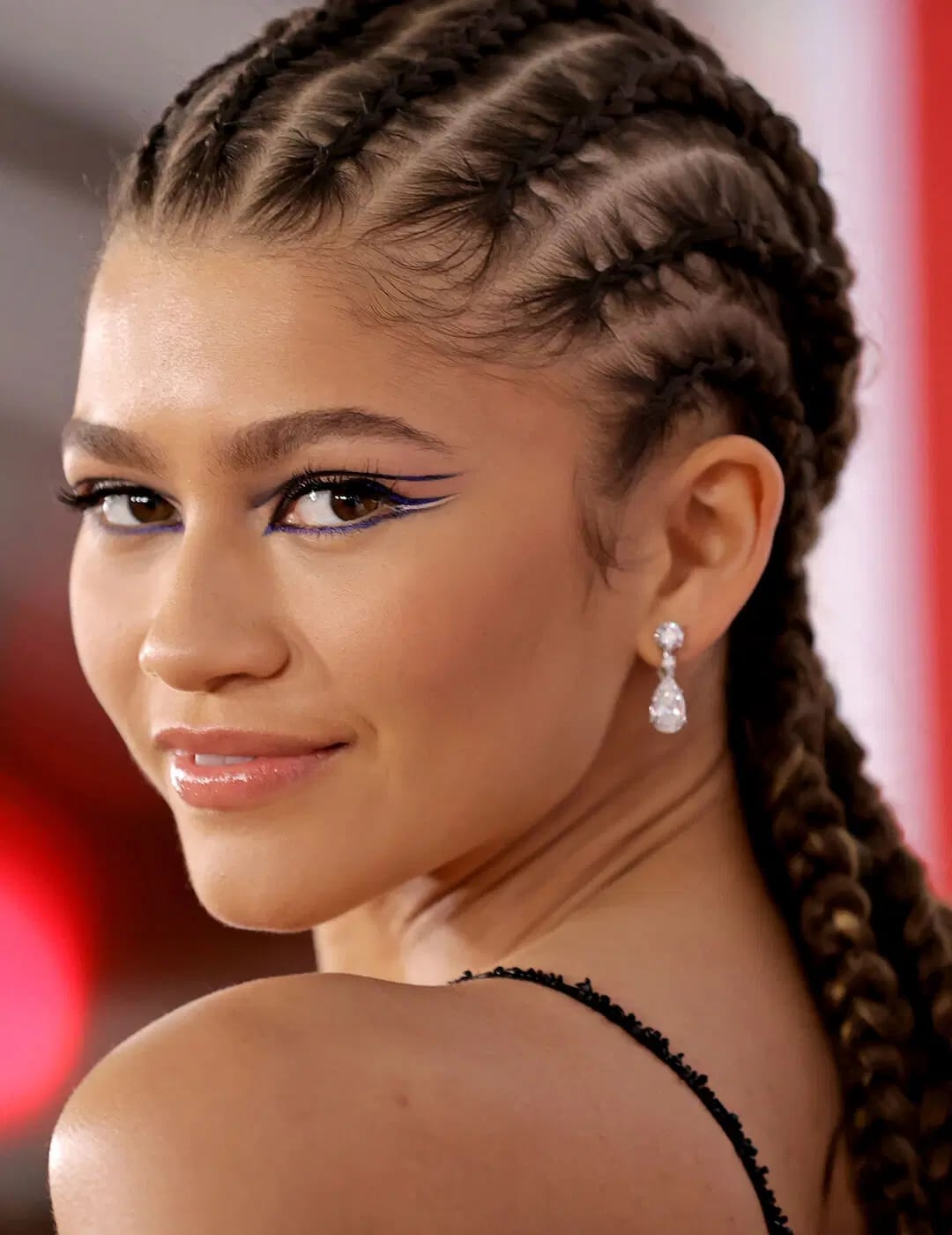 Dark Brown Box Braids with Curly Ends and Highlights, Mid-Back — Classy Long Braids