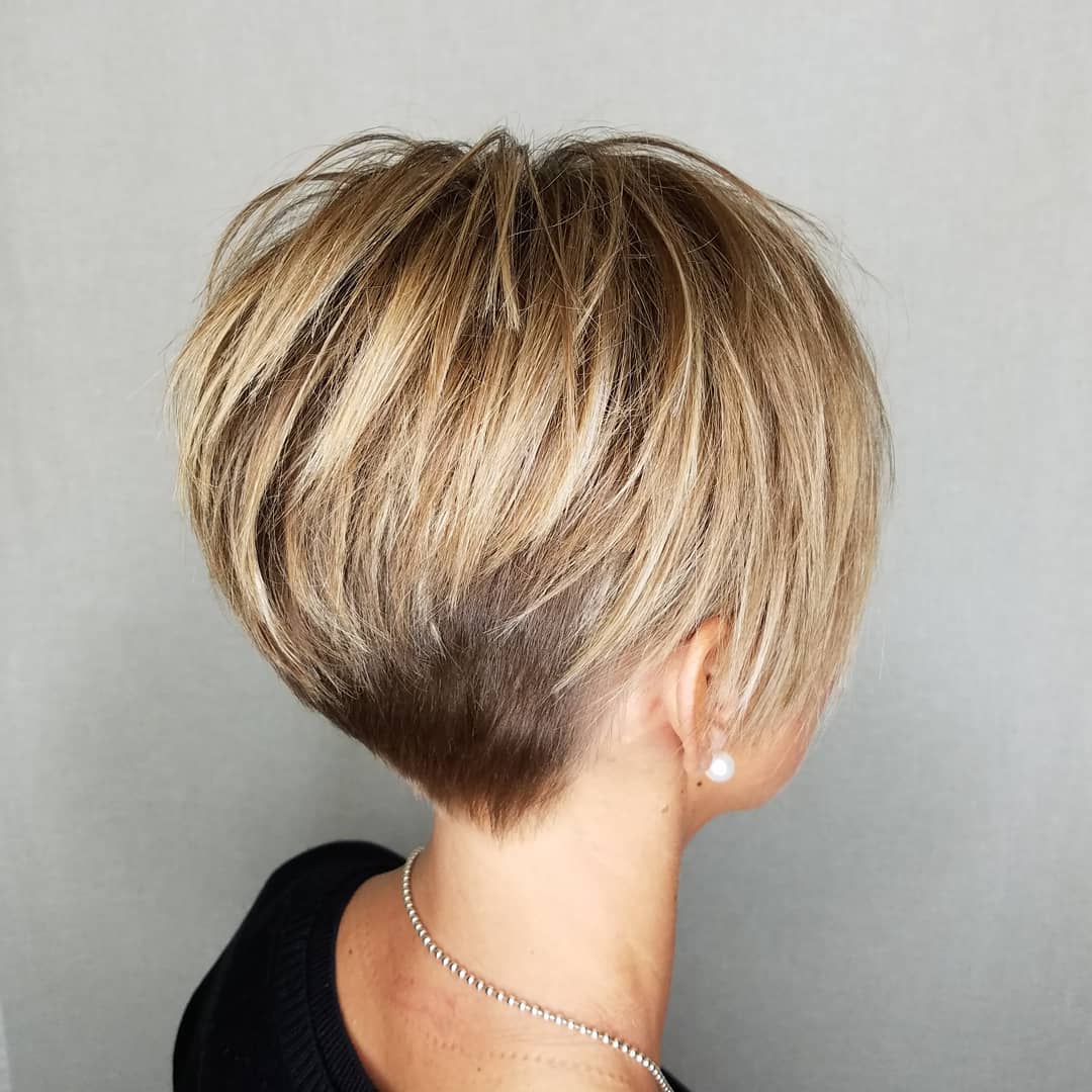 Light Blonde Pixie With Choppy Layers — Classy Long Pixie