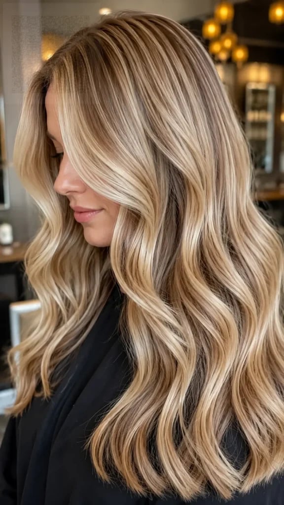Collarbone Layers With Darker Lowlights Collarbone Layers With Darker Lowlights — Classy Lowlights for Blondes