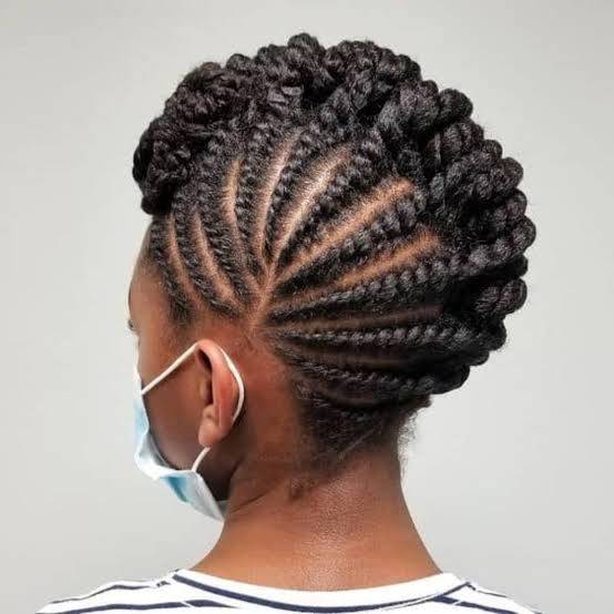 Shoulder Length Fan-Shaped Flat Twists Shoulder Length Fan-Shaped Flat Twists — Classy Marley Twists Hairstyles