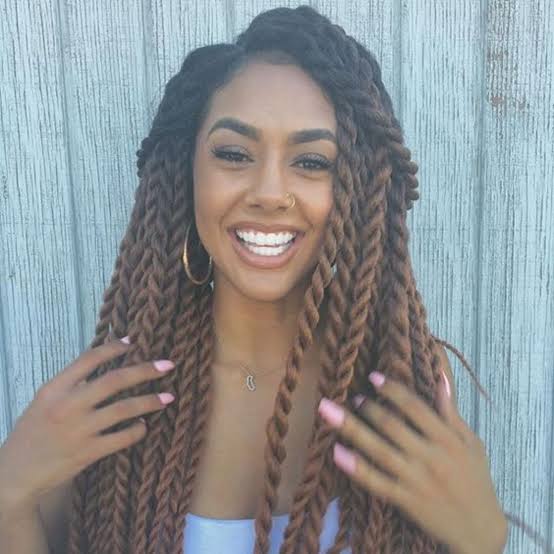 Mid-Back Twists In Rich Brown Mid-Back Twists In Rich Brown — Classy Marley Twists Hairstyles