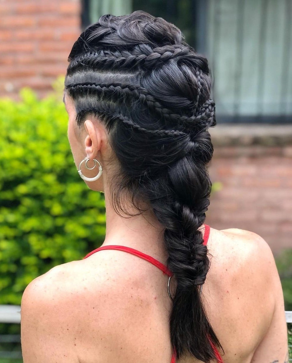Medium Wavy Braids Pulled Back Medium Wavy Braids Pulled Back — Classy Medium Braids