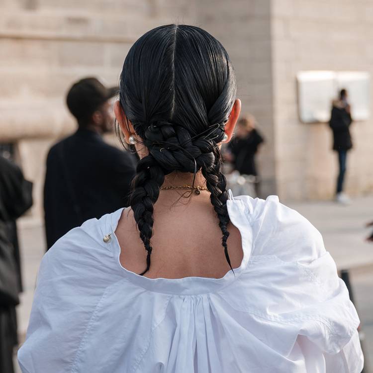 Two Medium Black Braids Two Medium Black Braids — Classy Medium Braids