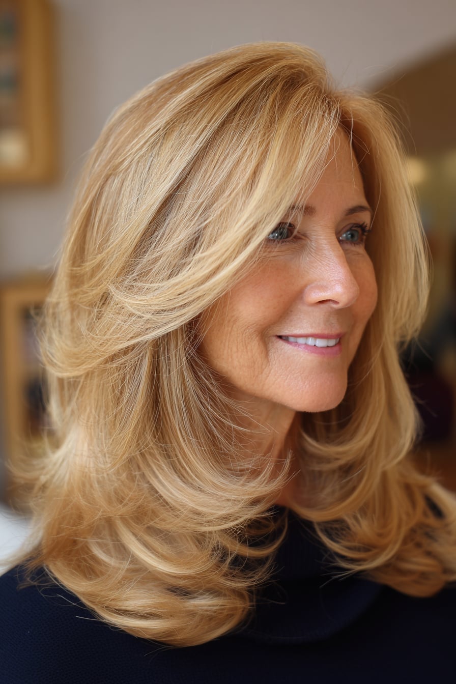 Layered Shag With Volume Layered Shag With Volume — Classy Mid Length Haircuts