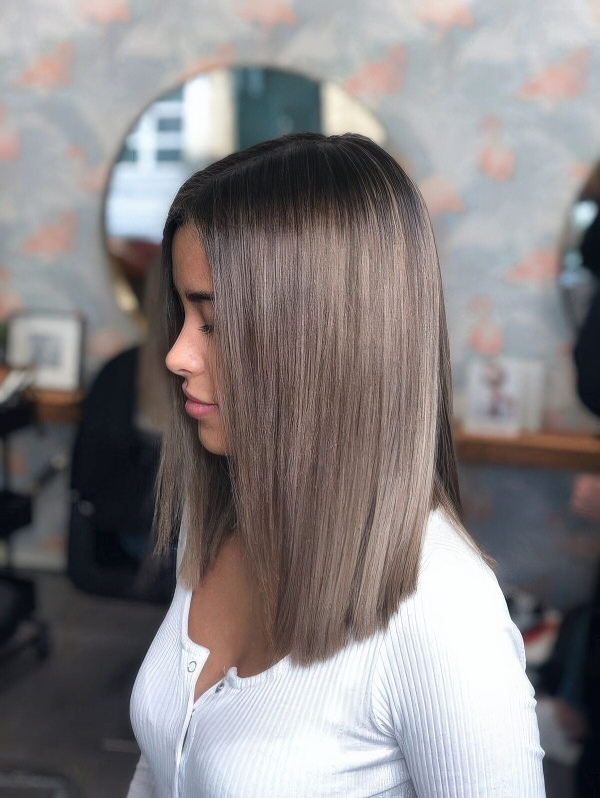 Sleek Ash Mushroom Brown Blunt Bob Sleek Ash Mushroom Brown Blunt Bob — Classy Mushroom Brown Hair