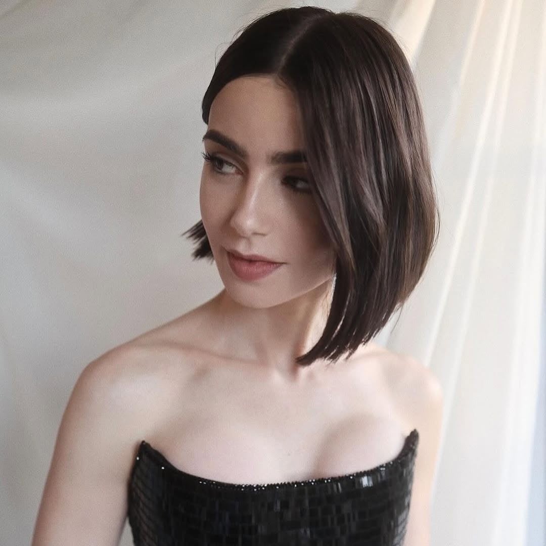 Chic Mushroom Brown Blunt Bob With Subtle Ash Tones Chic Mushroom Brown Blunt Bob With Subtle Ash Tones — Classy Mushroom Brown Hair