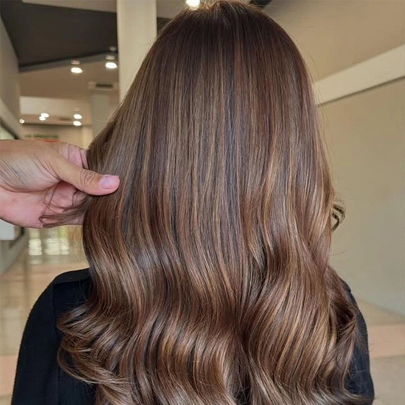 Mid-Back Medium Brown With Ash Blonde Highlights and Creating A Muted Mid-Back Medium Brown With Ash Blonde Highlights and Creating A Muted — Classy Mushroom Brown Hair