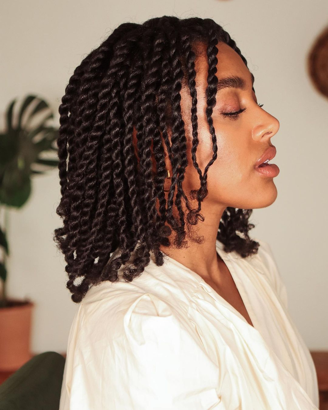 Glossy Shoulder-Length Two-Strand Twists Glossy Shoulder-Length Two-Strand Twists — Classy Natural Hair Twists
