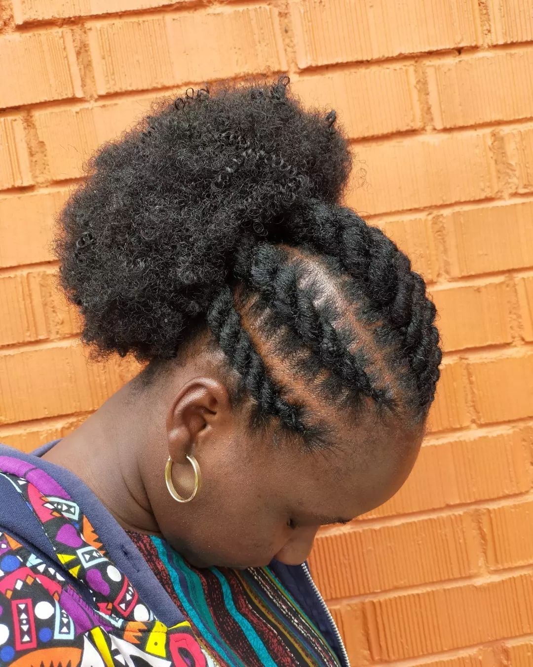 Collarbone Two-Strand Twists Side View Collarbone Two-Strand Twists Side View — Classy Natural Hair Twists