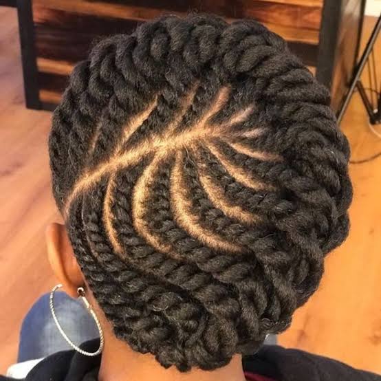 Heart Shape Flat Twist Pattern Heart Shape Flat Twist Pattern — Classy Natural Hair Twists