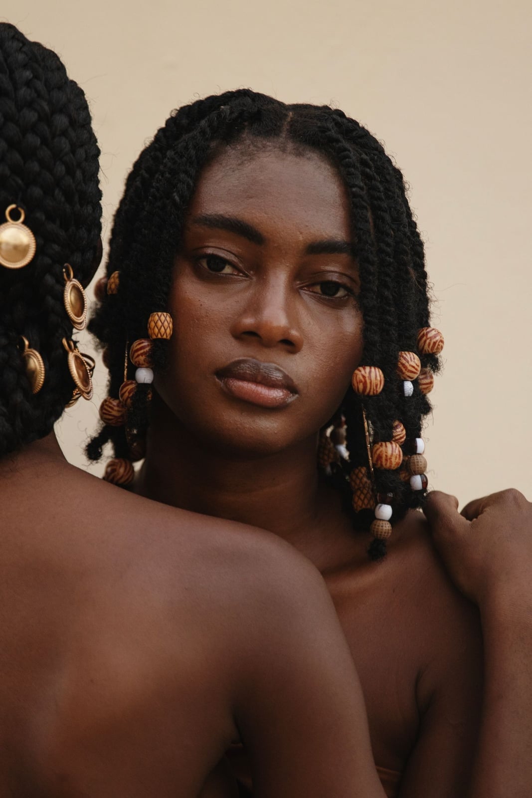 Mid-Back Braids With Wooden And White Beads Mid-Back Braids With Wooden And White Beads — Classy Natural Hair Twists