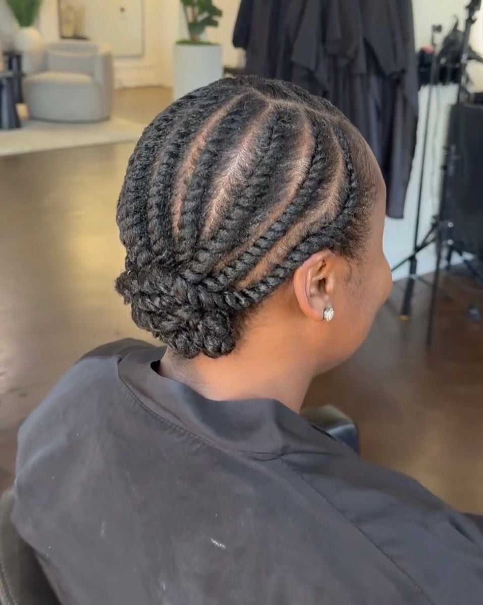 Sculpted Flat Twists Updo Bun — Classy Natural Twists