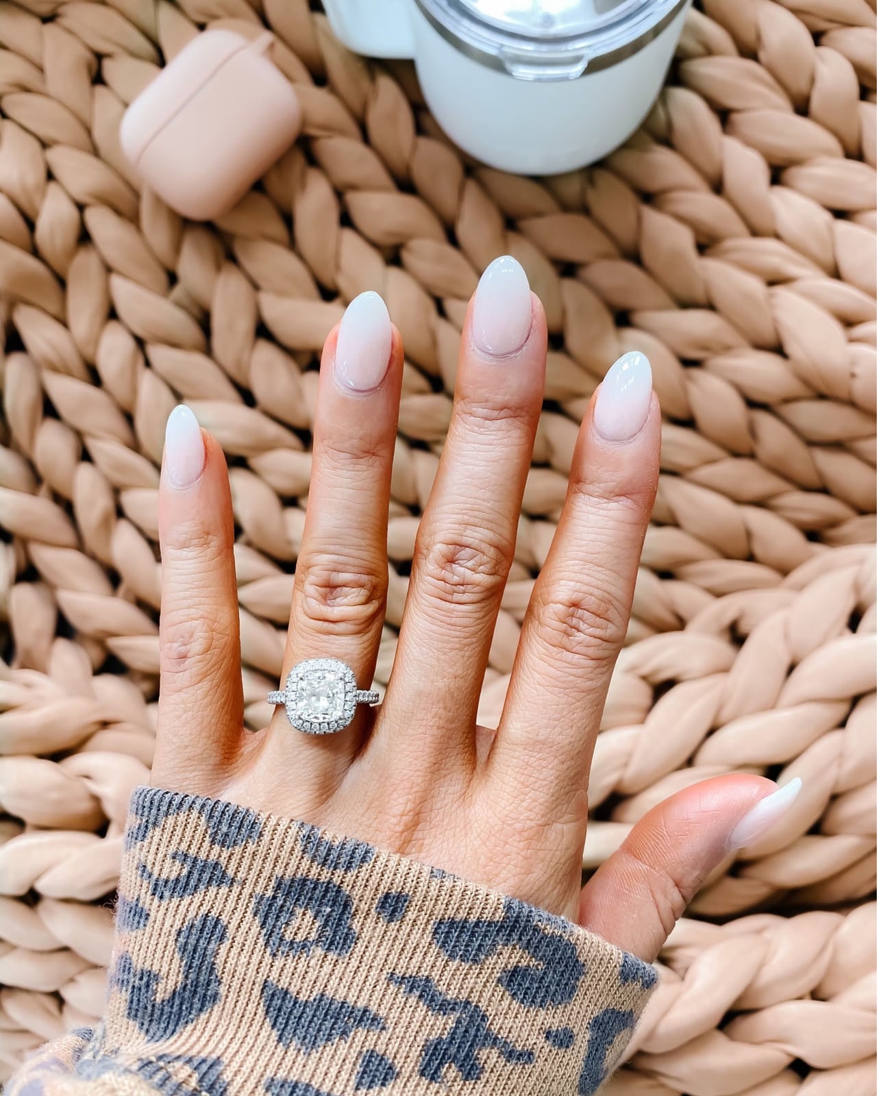 Short Almond Ombre French Tips Short Almond Ombre French Tips — Classy Neutral Nails