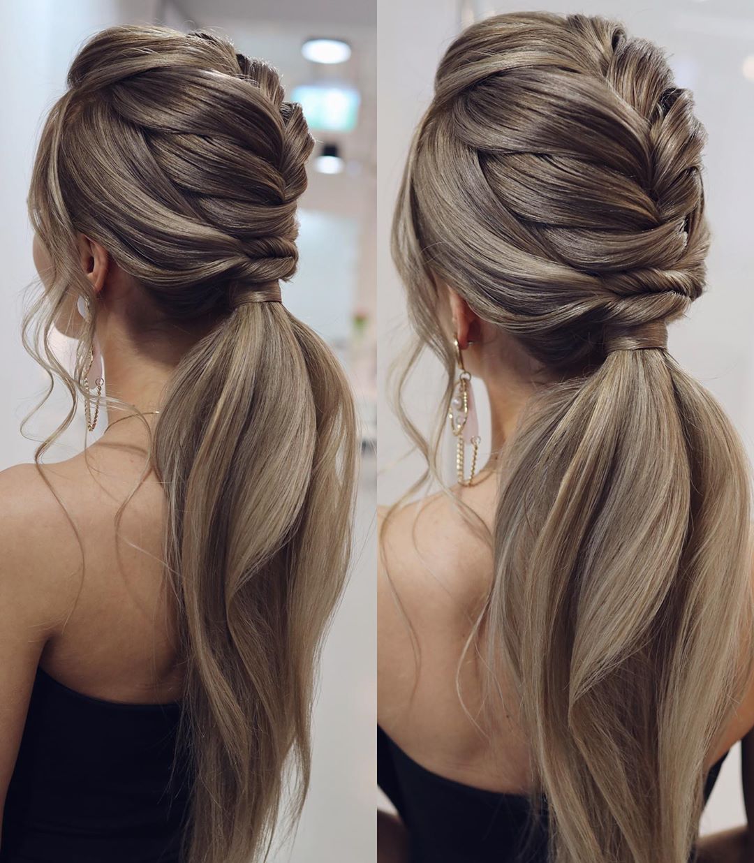 Braided Updo With Low Ponytail Braided Updo With Low Ponytail — Classy New Hairstyles