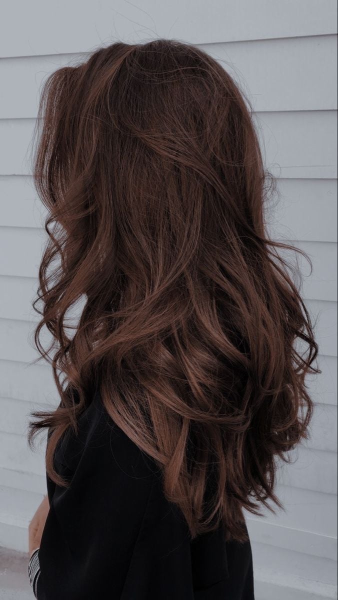 Rich Dark Brown Mid-Back Layers — Classy Old Money Haircuts