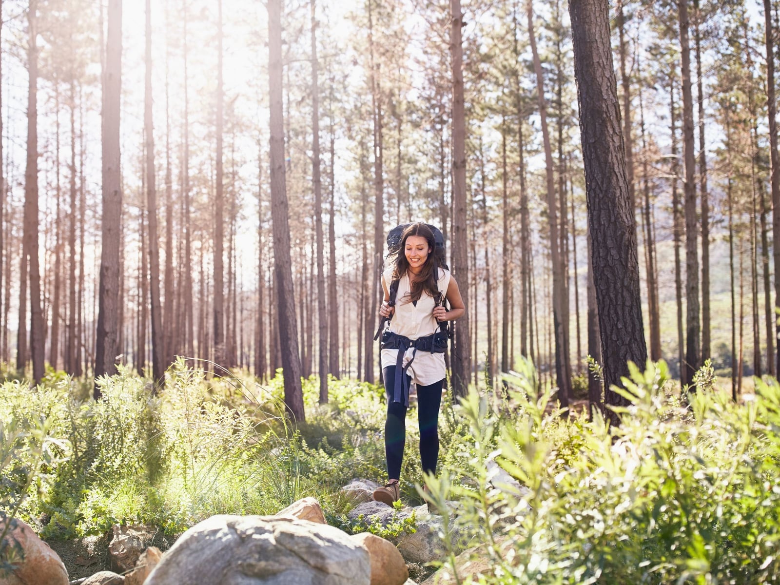 Hiking Outfit with Light Jacket and Backpack Hiking Outfit with Light Jacket and Backpack — Classy Outdoor Outfit