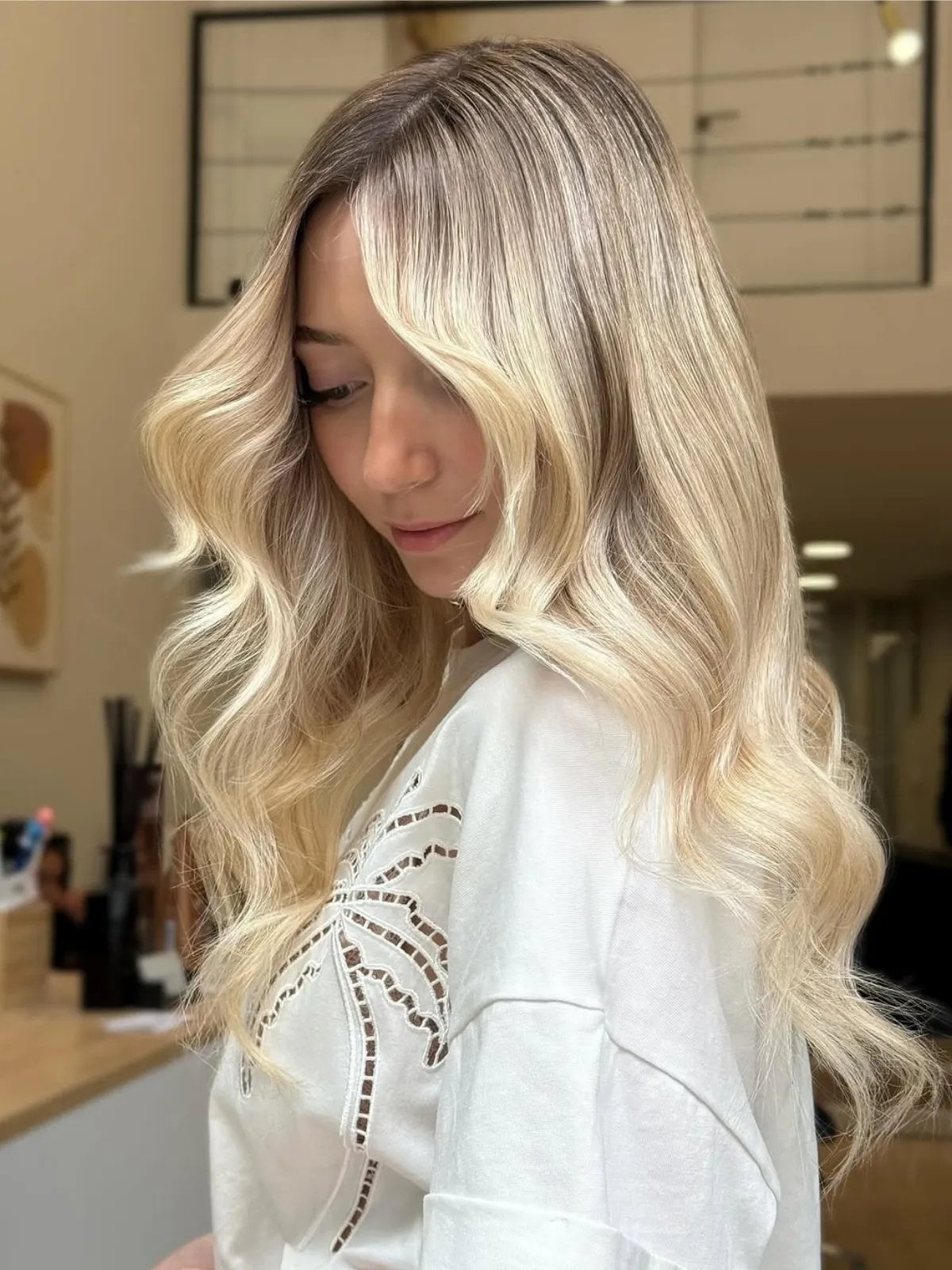 Ash Blonde Base With Platinum Highlights Collarbone Ash Blonde Base With Platinum Highlights Collarbone — Classy Partial Highlights