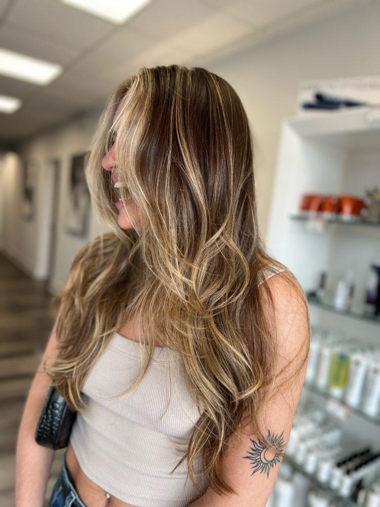 Dark Blonde With Ash Highlights Mid-Back Dark Blonde With Ash Highlights Mid-Back — Classy Partial Highlights