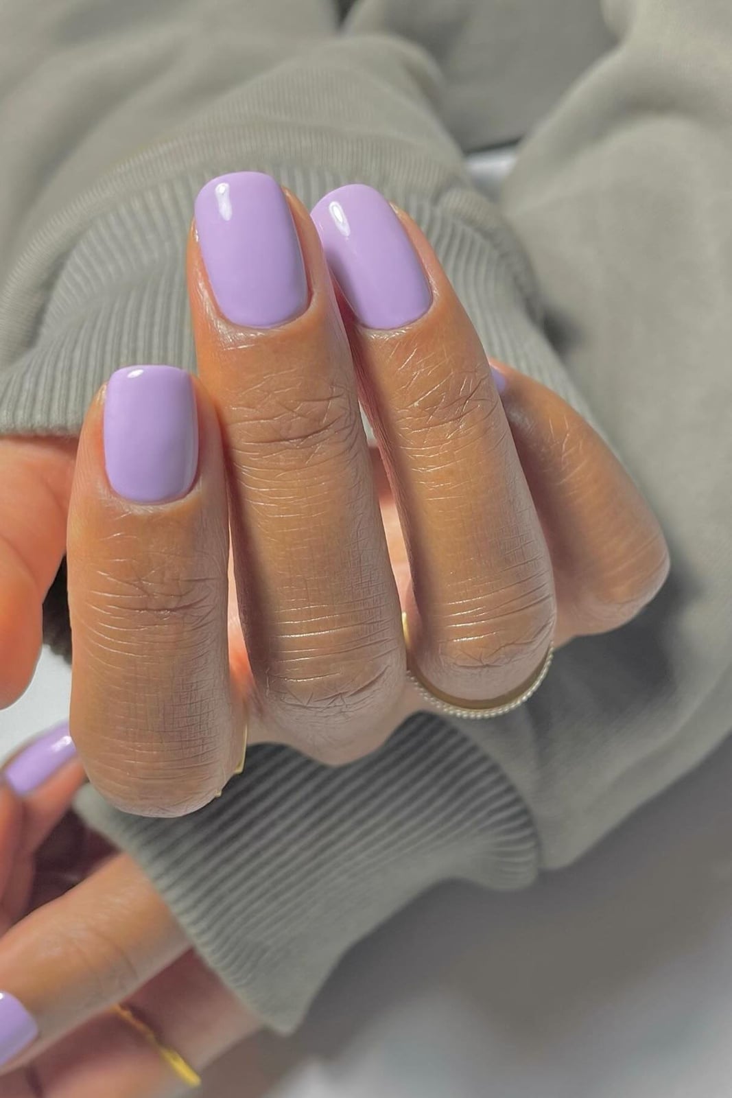 Soft Milky Glossy Periwinkle Short Oval Nails Soft Milky Glossy Periwinkle Short Oval Nails — Classy Periwinkle Nails