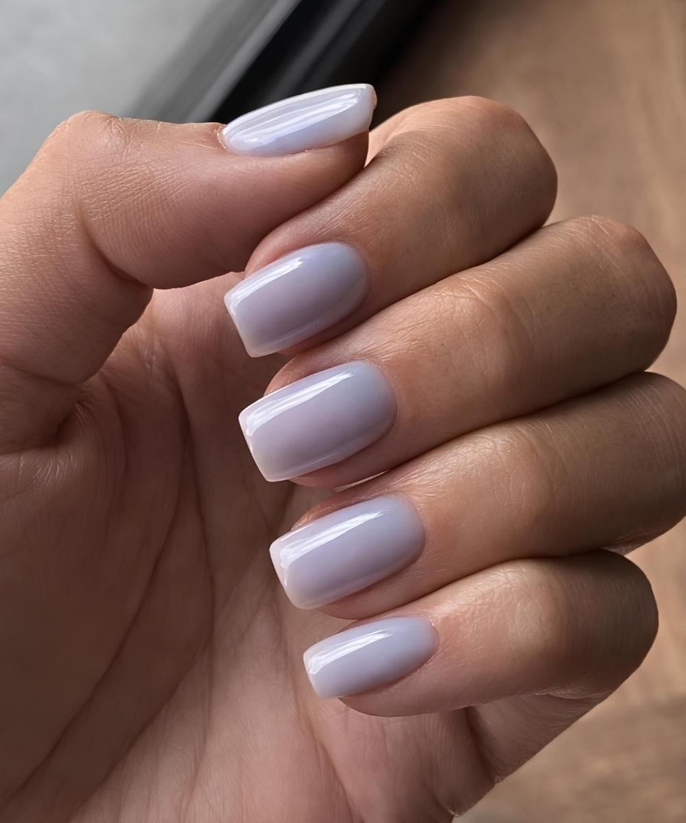 Violet-Toned Periwinkle Square Nails Violet-Toned Periwinkle Square Nails — Classy Periwinkle Nails