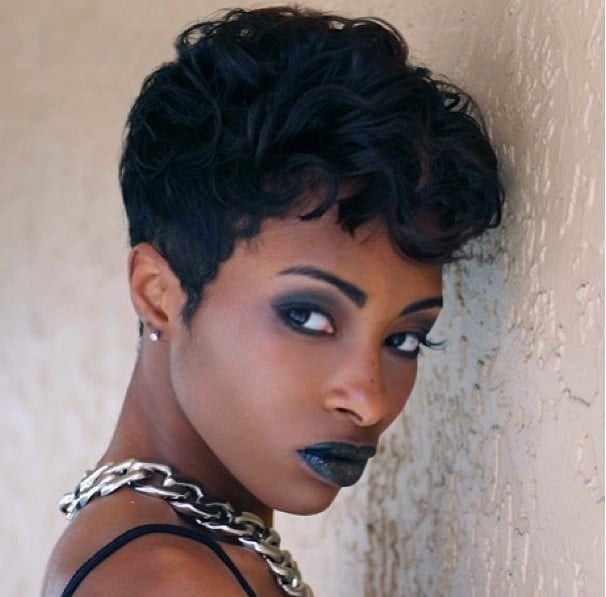 Textured Dark Brown Pixie Waves Textured Dark Brown Pixie Waves — Classy Pixie Haircuts