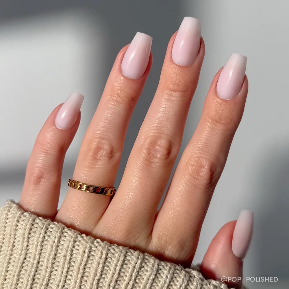 Opaque Milky White Glossy Short Almond Nails, Illuminated By Soft Opaque Milky White Glossy Short Almond Nails, Illuminated By Soft — Classy Plain Nails