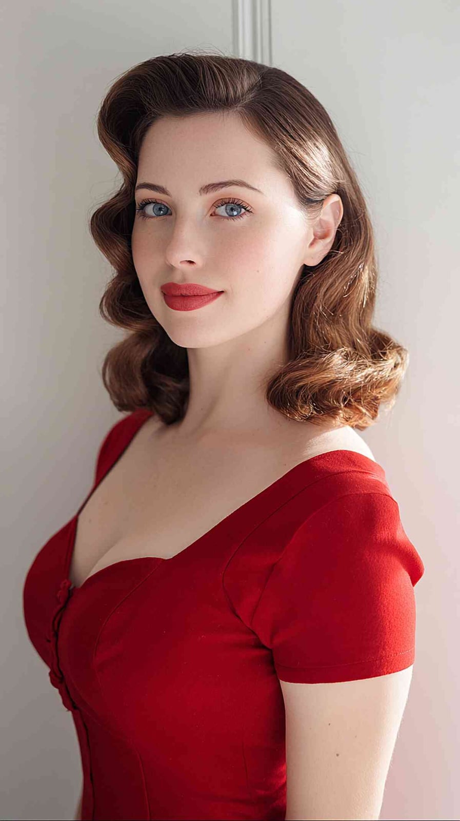 Polished Victory Rolls and Waves Polished Victory Rolls and Waves — Classy Puff Hairstyles