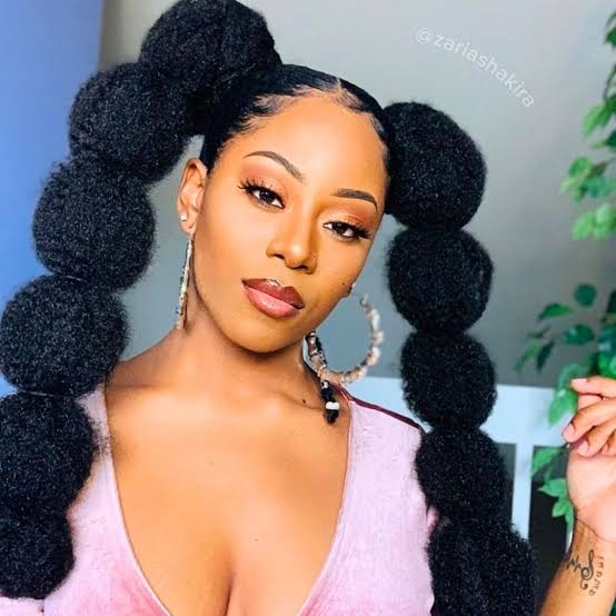 Playful Black Bubble Braid Ponytails Playful Black Bubble Braid Ponytails — Classy Puff Hairstyles