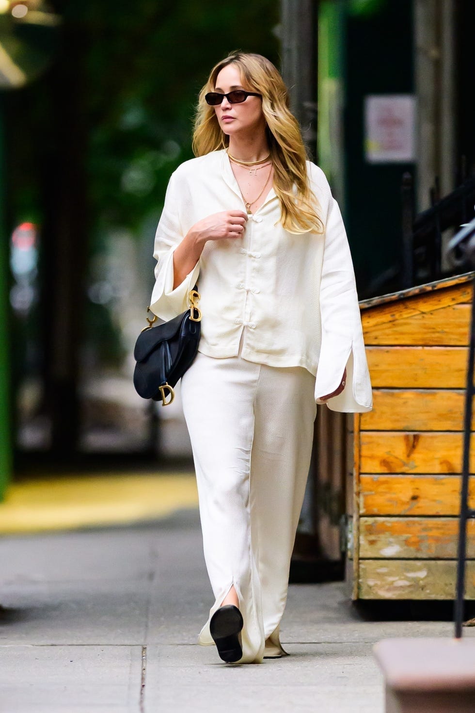 Cream Silk Button-Up Shirt Set Cream Silk Button-Up Shirt Set — Classy Restaurant Outfit