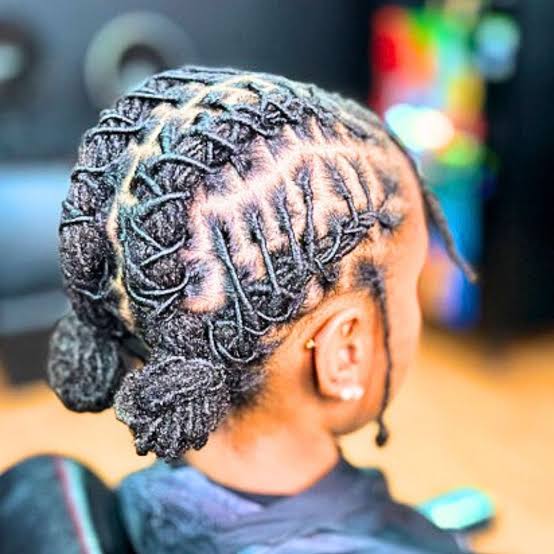Shoulder Locs With Geometric Parting Shoulder Locs With Geometric Parting — Classy Retwist Locs