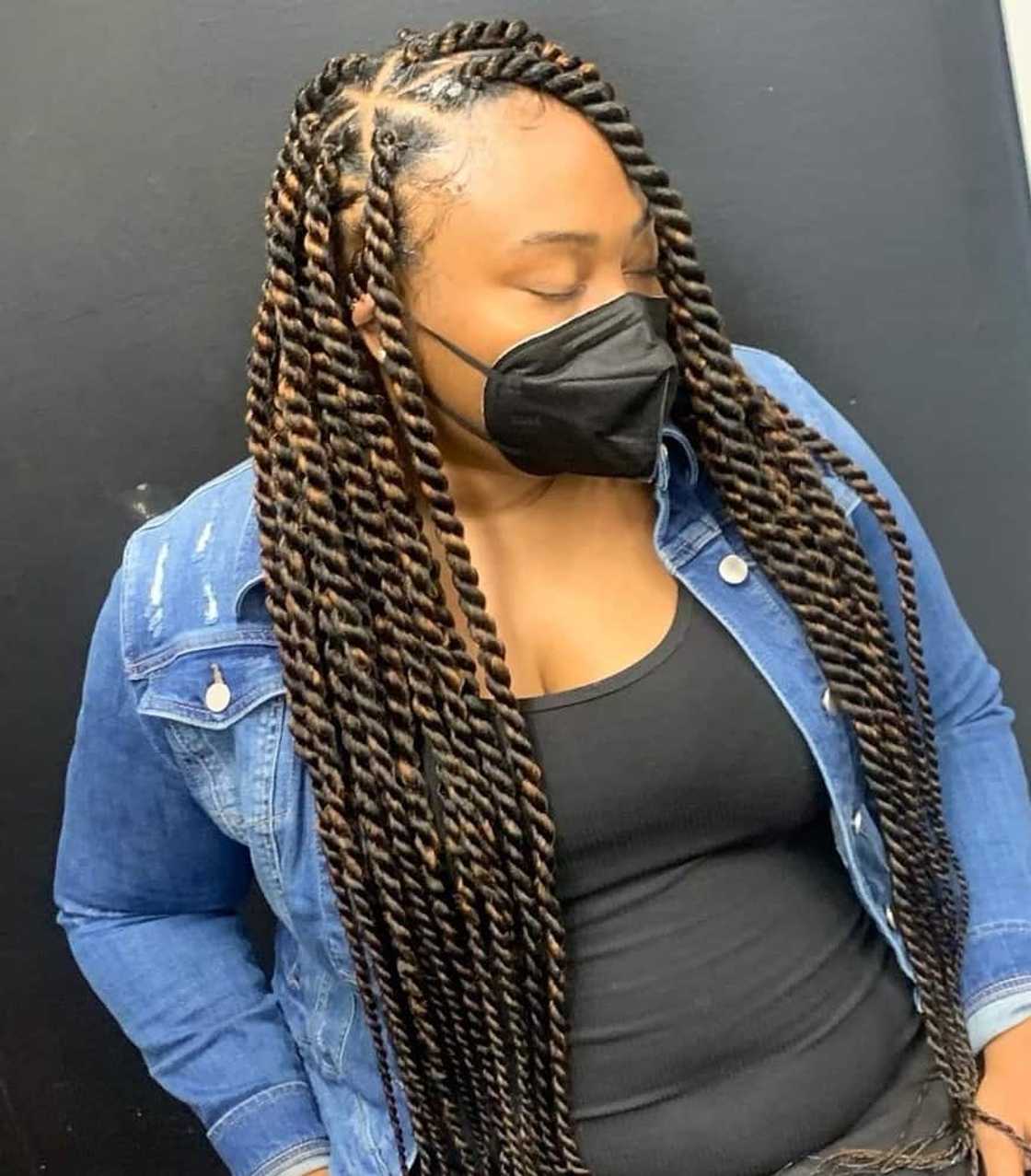 Two-Toned Brown and Black Twists Two-Toned Brown and Black Twists — Classy Senegalese Twists