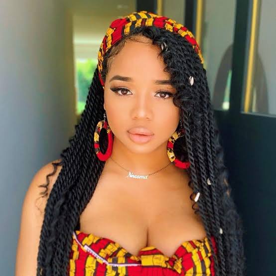 Mid-Back Twists With Curtain Bangs Mid-Back Twists With Curtain Bangs — Classy Senegalese Twists