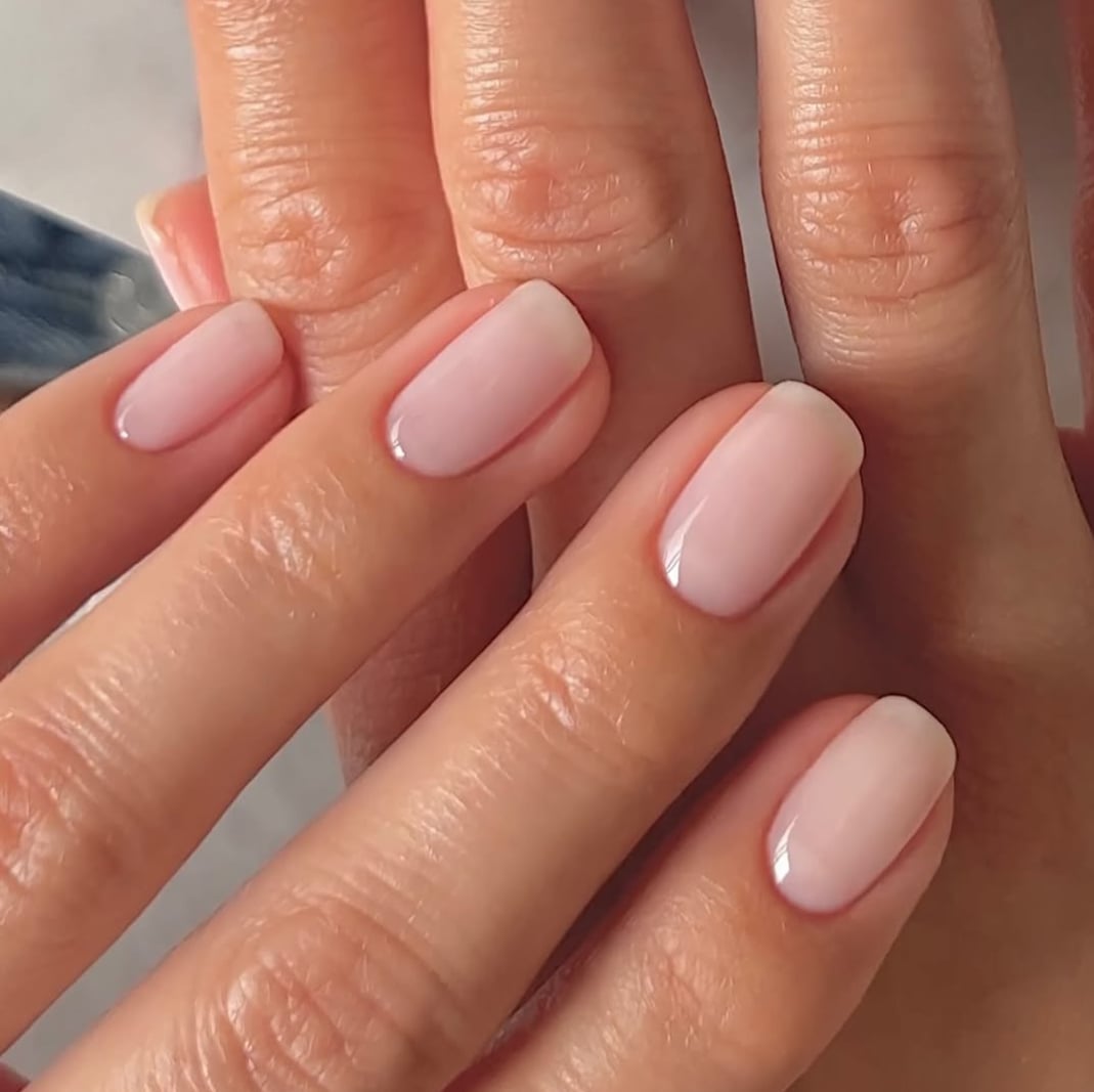 Short Square Sheer Milky Pink Jelly, Everyday Version Short Square Sheer Milky Pink Jelly, Everyday Version — Classy Sheer Nails