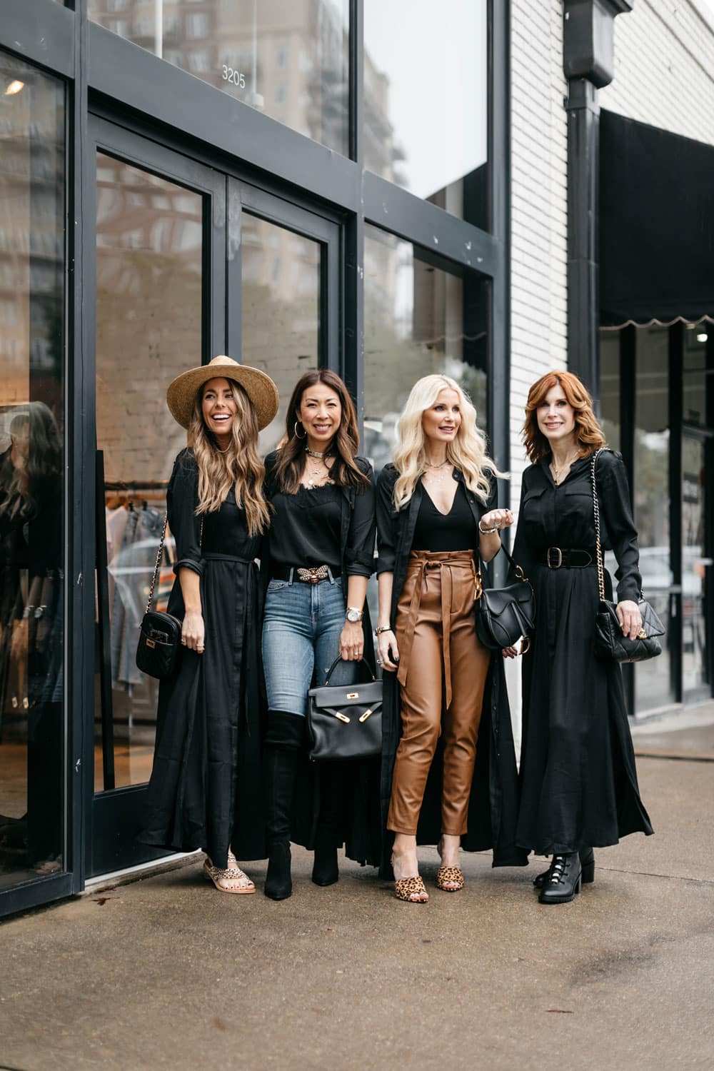 Black Shirt Dress Layered with Coat and Accents Black Shirt Dress Layered with Coat and Accents — Classy Shirt Dress Outfits
