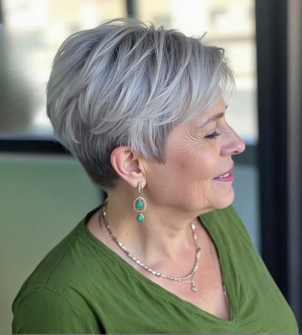 Layered Silver Blonde Pixie With Texture — Classy Short Hair Haircuts