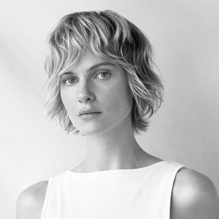 Ash Blonde Shag With Choppy Bangs Ash Blonde Shag With Choppy Bangs — Classy Short Shaggy Haircut