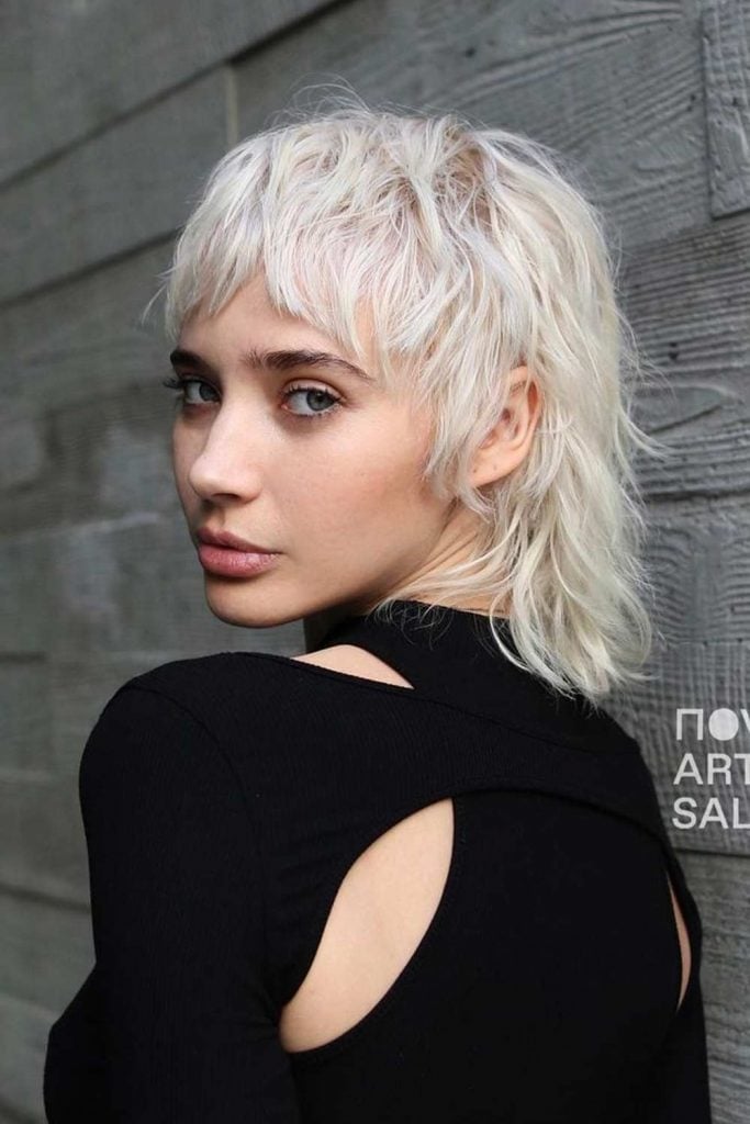 Ear Length Dark Brown Wolf Cut, Close-Up Take Ear Length Dark Brown Wolf Cut, Close-Up Take — Classy Short Wolf Cut