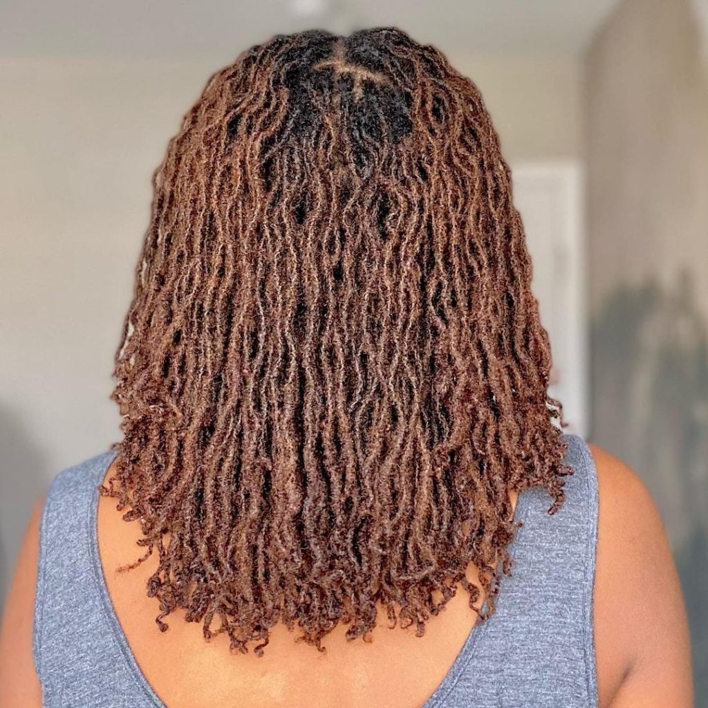 Mid-Back Layered Sisterlocks Air Dried Mid-Back Layered Sisterlocks Air Dried — Classy Sister Locs