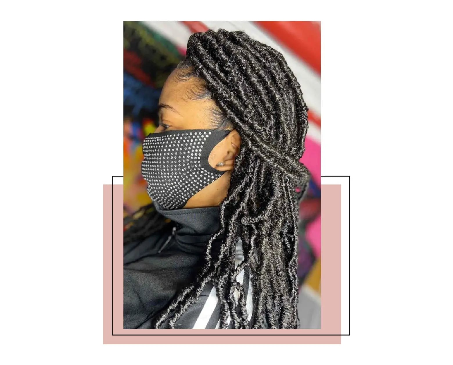 Shoulder Length Loose Wavy Black Soft Locs — Classy Soft Locs Hairstyles