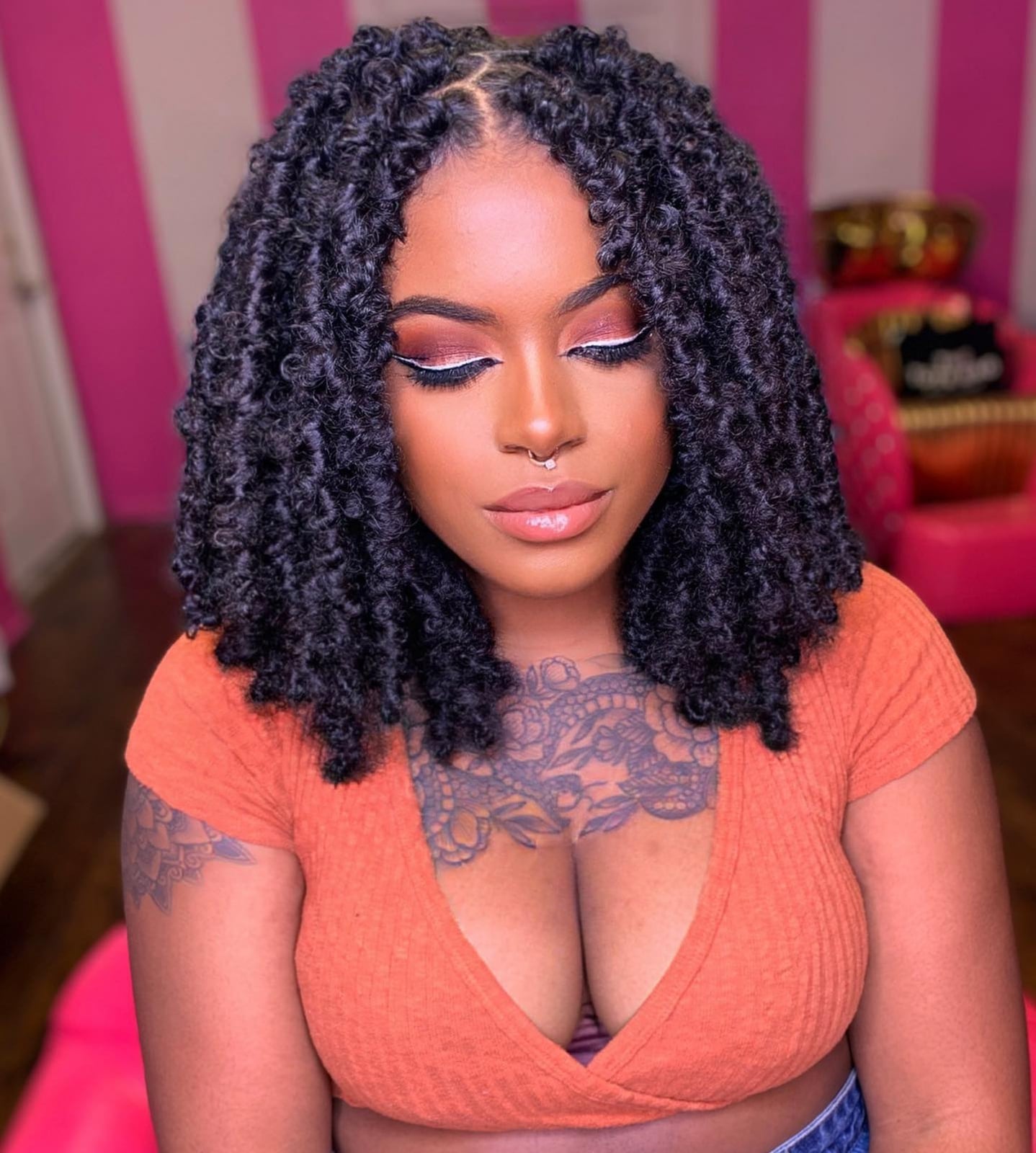 Collarbone Butterfly Locs Loose Style — Classy Soft Locs Hairstyles