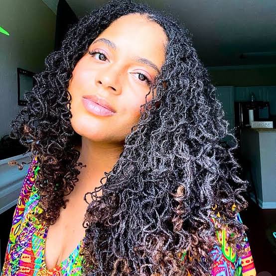 Collarbone Micro Locs With Brown Tips — Classy Soft Locs Hairstyles