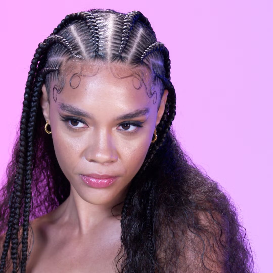Stitch Braids With Contrasting Loose Waves — Classy Stitch Braids Hairstyles